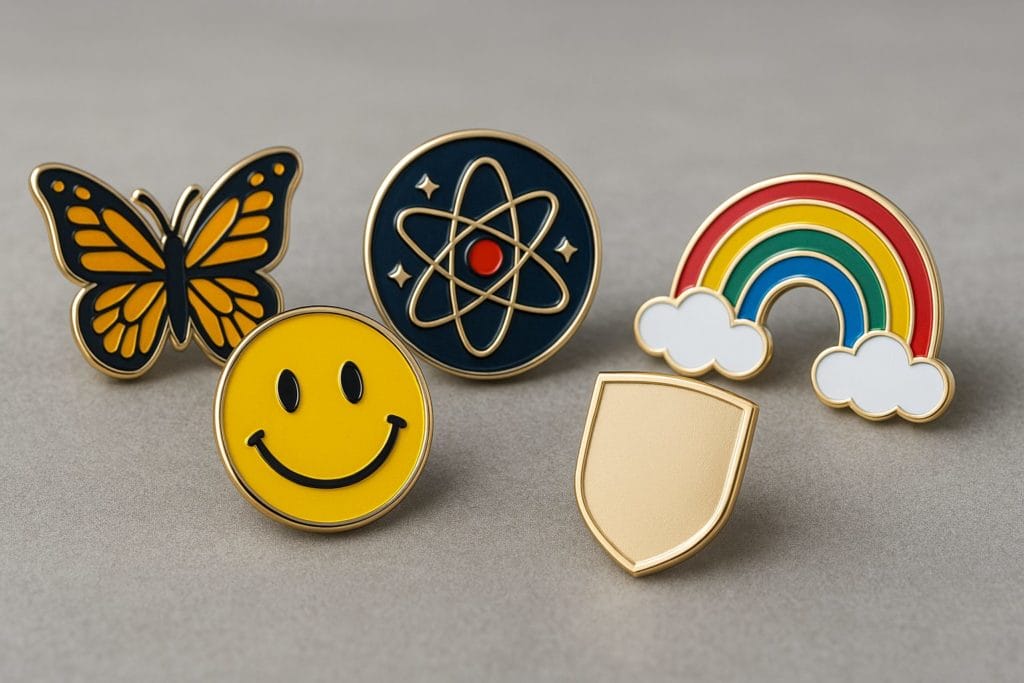variety of different pins