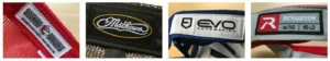 woven labels on inside of hat