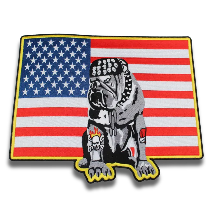 bulldog custom made patch