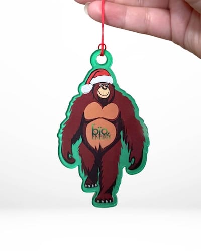custom bigfoot full color printed acrylic ornament