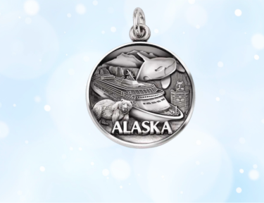 custom pewter style alaska charm