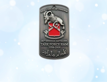 custom dog tag style charm