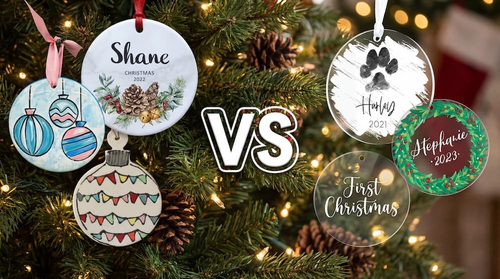 Acrylic vs Ceramic Ornaments: A Simple Guide